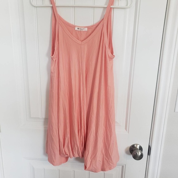 BomBom Tops - BomBom Coral tank with tie bottom size L